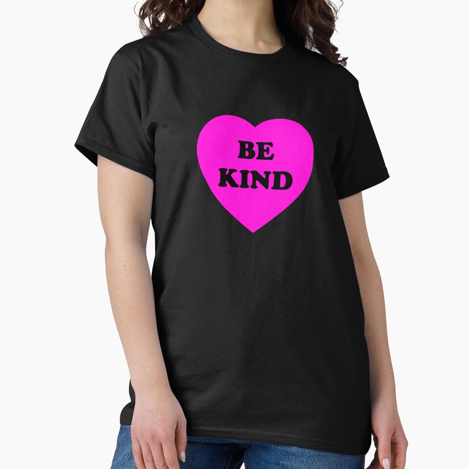 BE KIND - kindness heart - bright pink by Inspirationmotivation