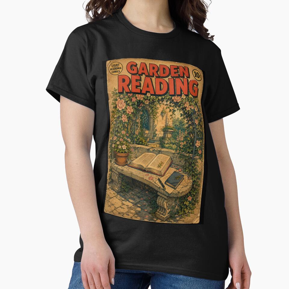 Light Academia Garden Reading by bapupa