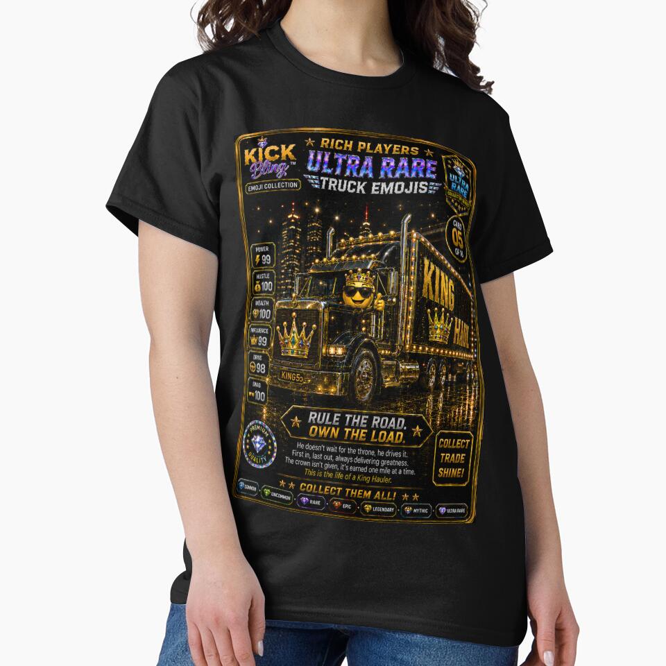 Kick Bling Emojis Collection  King Haul #5 Trading Card T-Shirt by Accessgrantedco