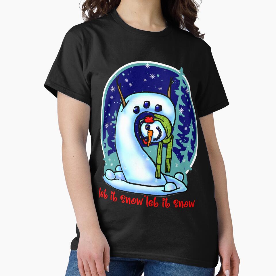 weird snowman    -15 by sandpiperstudio