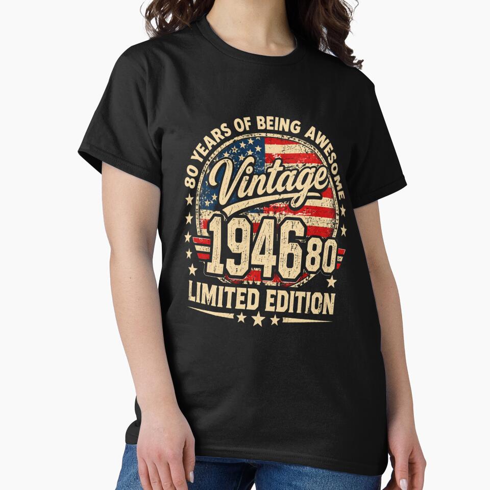 80 Years Vintage 1946 Limited Edition Retro by Moizento