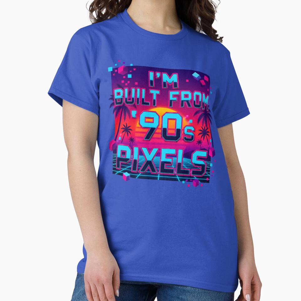 I'm Built From 90s Pixels Retro Neon Aesthetic by PixelBlob