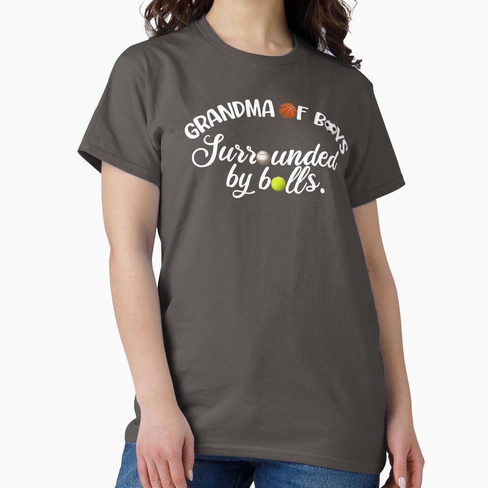 Grandma Of Boys, Surrounded By Balls, Funny Grandma Gift by FuntasticDez