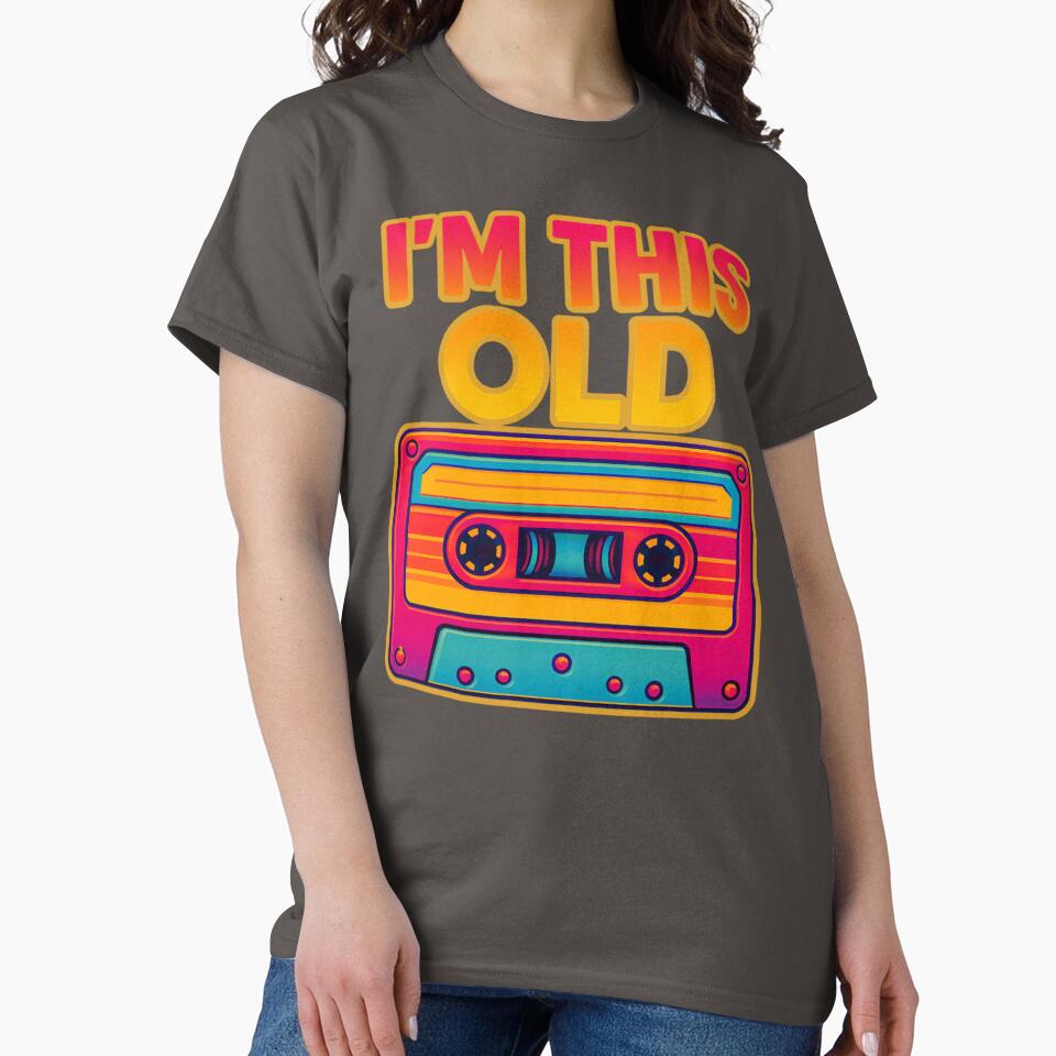 I’m This Old Vintage 90s Cassette Shirt by KMWCustomPrints