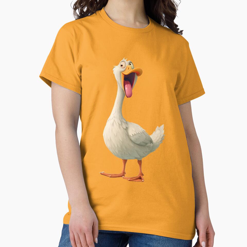Duck white funny by BeebooDesign