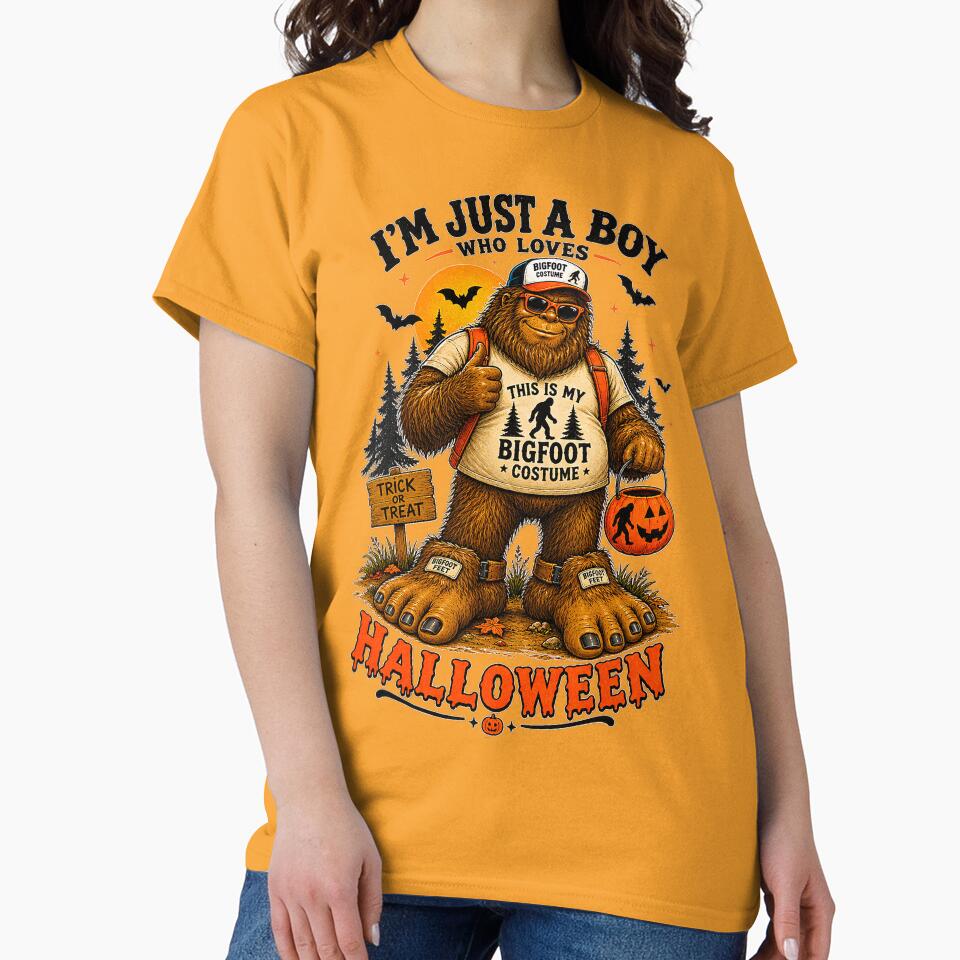 ⭐ CRYPT OR TREAT COLLECTION - CRYPTID - BIGFOOT IN COSTUME - BOY by WheelieGdArt