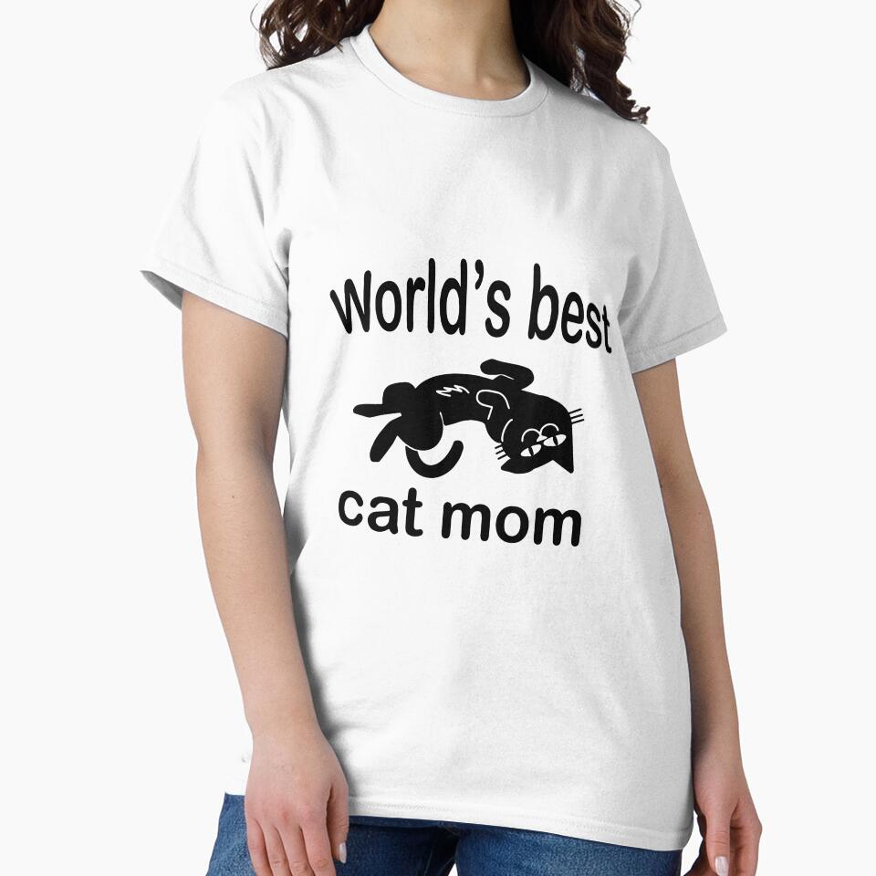 World’s best cat mom, Mommy cat, Funny cat lover v2 by pookkudesign