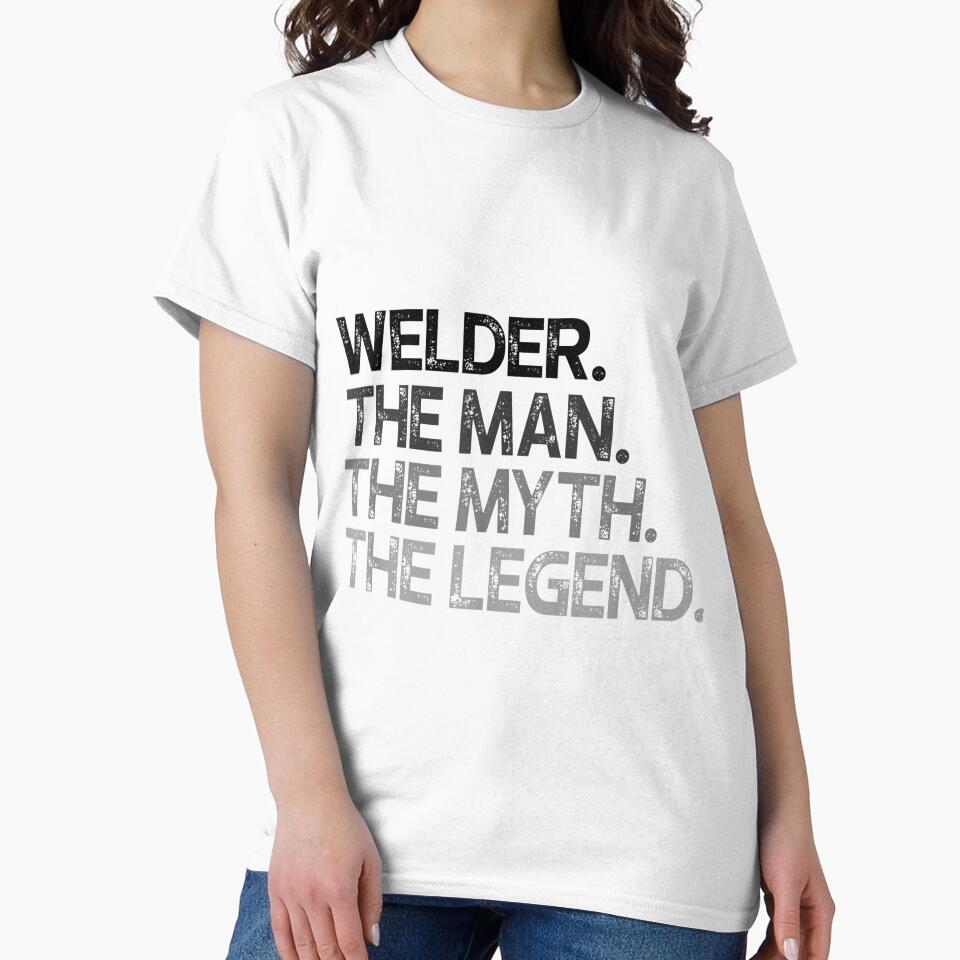 Mens Welder Gift Man Myth The Legend by GeniusDesignArt
