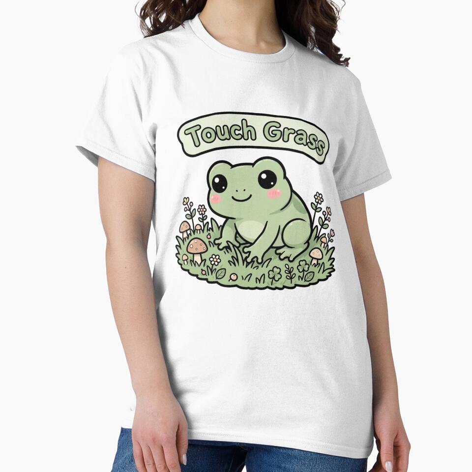 Touch Grass Frog by DkSpirit