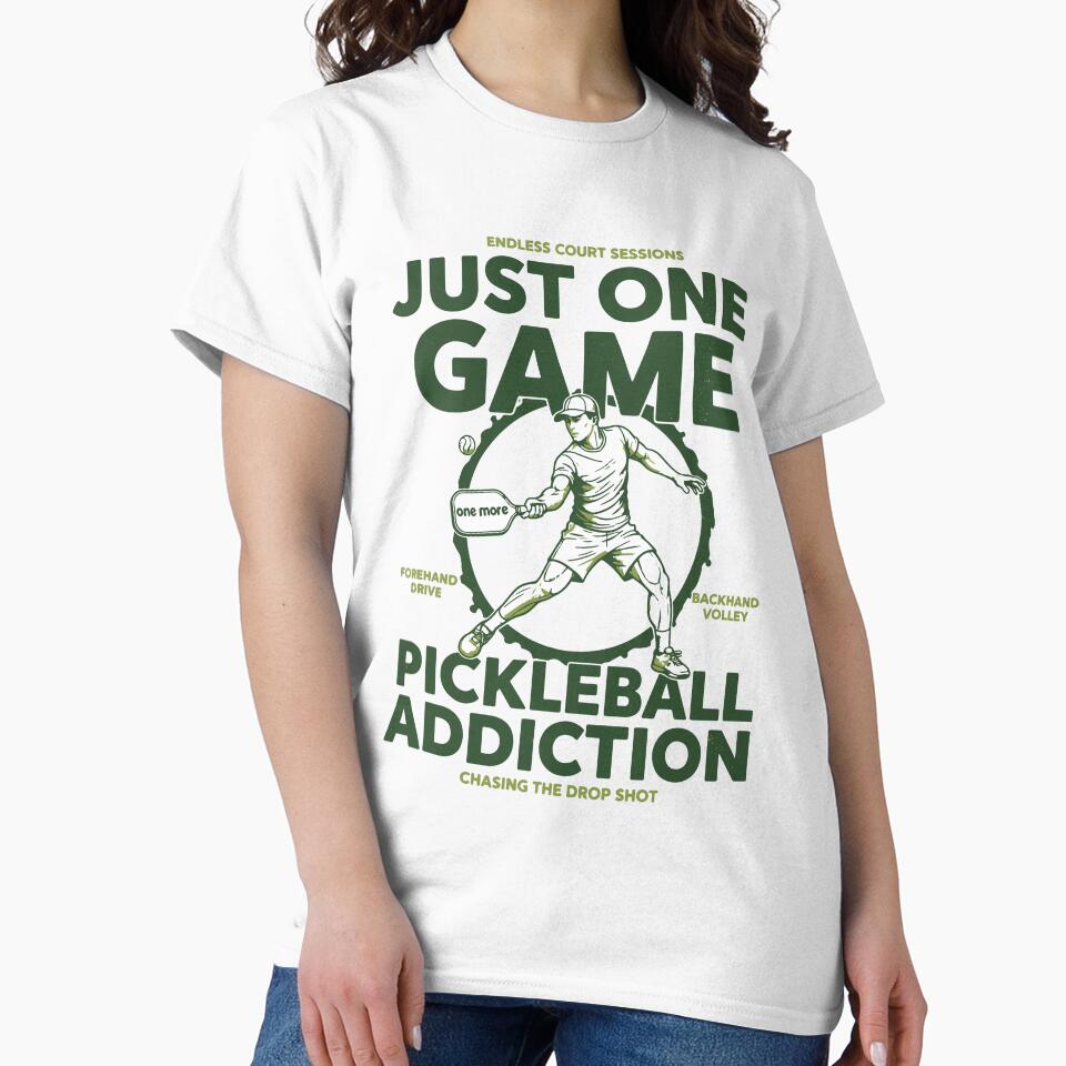 Pickleball Just One Game Pickleball Addiction Play by LuminOrb