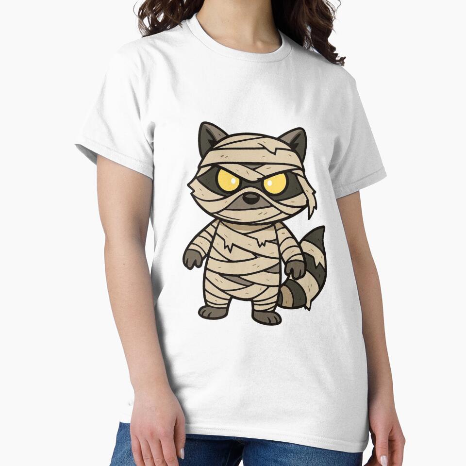 Mummy Raccoon with Bandages – Creepy Halloween Animal by Confuzz1ed