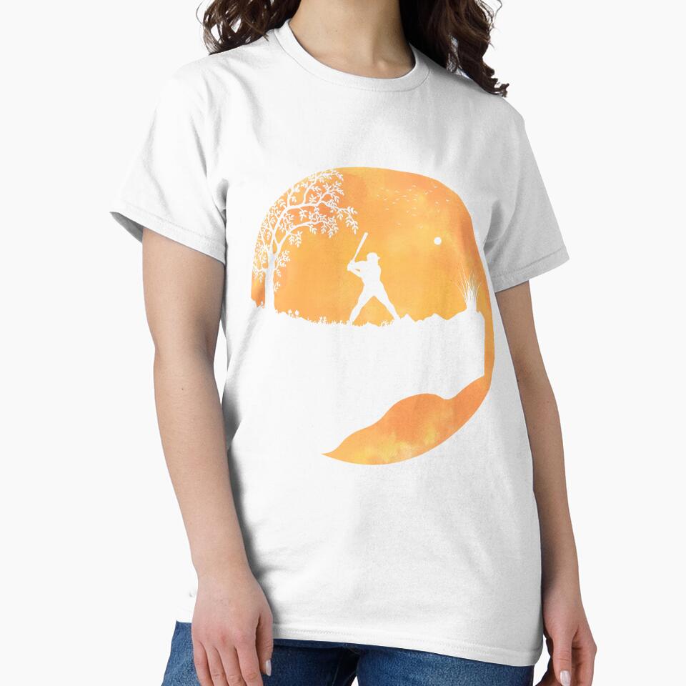 Baseball Sunset Design Cute Vintage Baseball For Men Women Kids Cute Baseball Gift by Thecitiesstore
