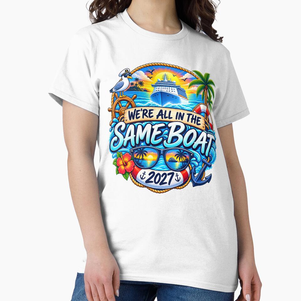 TRAVEL COLLECTION - FAMILY CRUISE - WE'RE ALL IN THE SAME BOAT • 2027 by WheelieGdArt