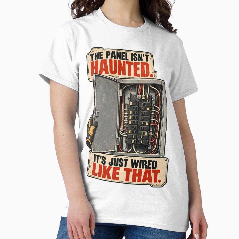 Funny Electrician Halloween – The Panel Isn’t Haunted It’s Just Wired Like That by houseoflushella