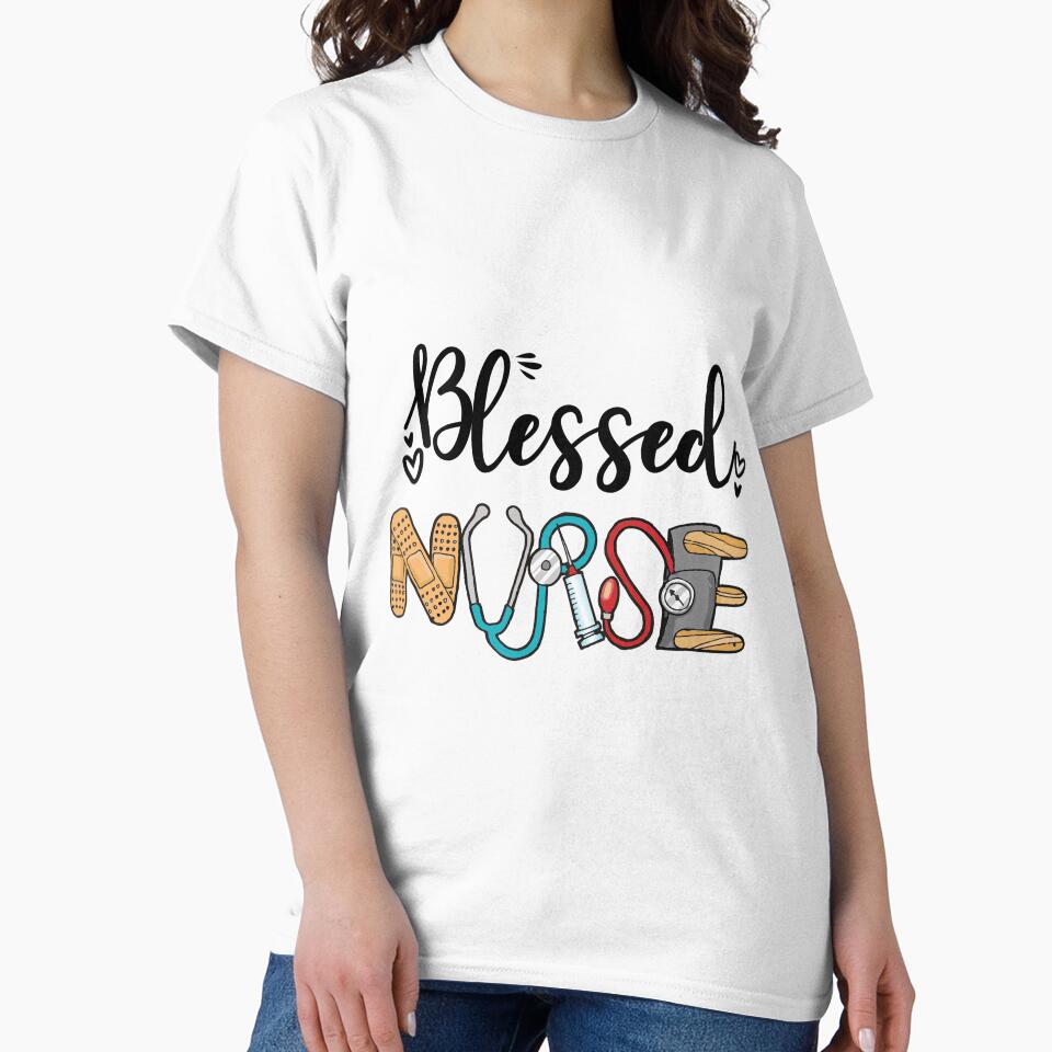 Blessed Nurse Hand Drawing by VickyCloset
