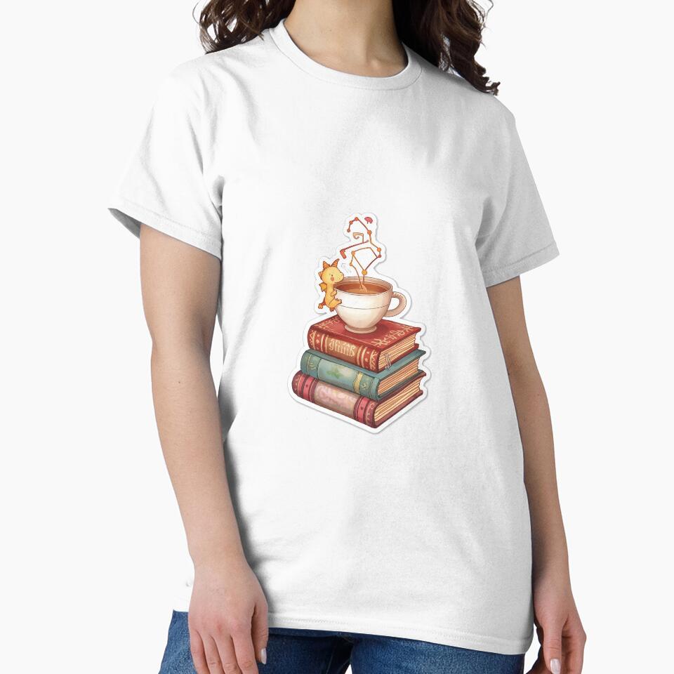 Cozy Book Stack & Coffee Magic Sticker by aysenism