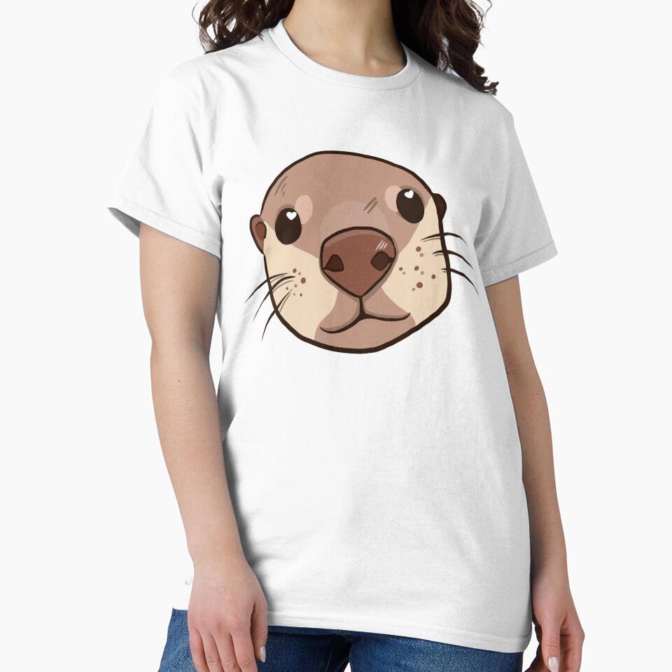 Otter Face Baby Otter by amarisketches