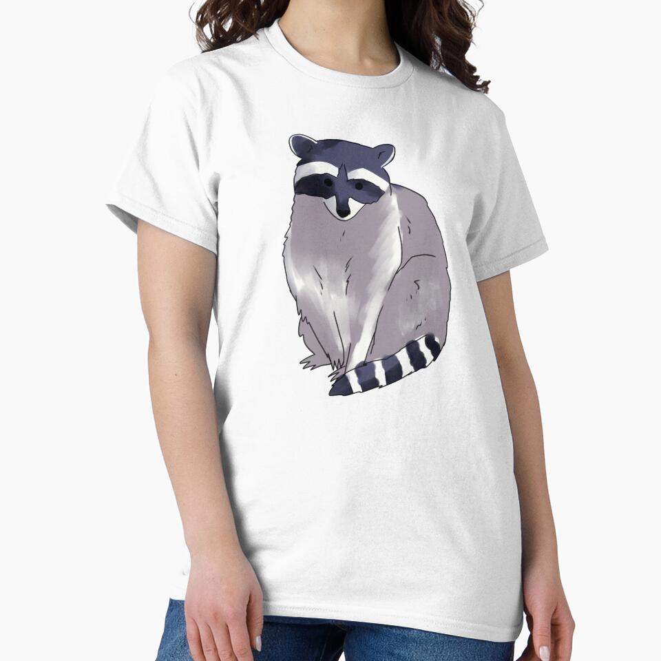 Raccoon illustration by Mayarart