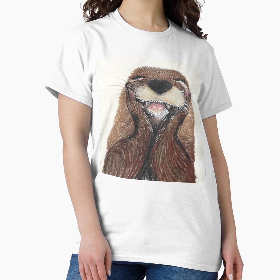 Smiling Otter by Kimberley Cummings Illustration