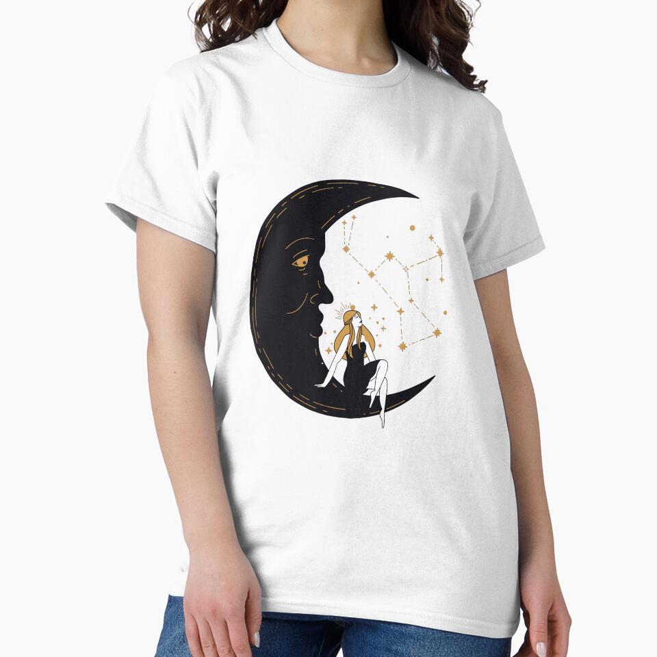 Celestial Moon Godess and Orion Constellation by MamaNeeaDesigns