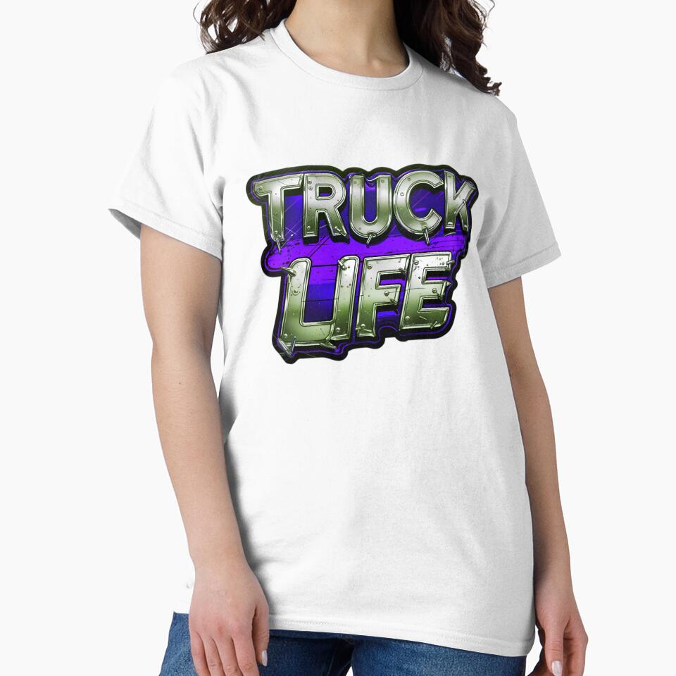 Truck Driver Life Trucking Logo by TheArtOfPat