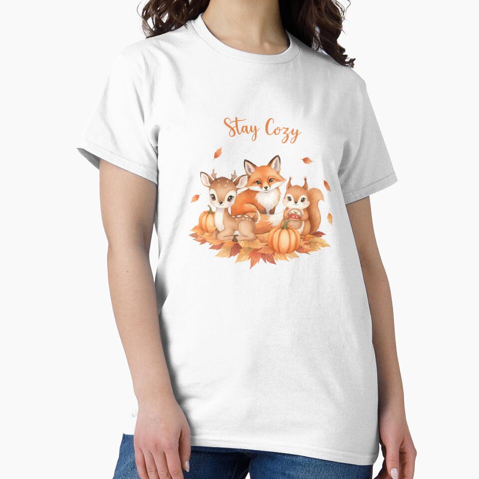 Stay Cozy Cute Woodland Animals by naragon4289