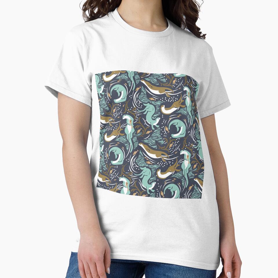 Otters Fishes Coral by SweetTea4U