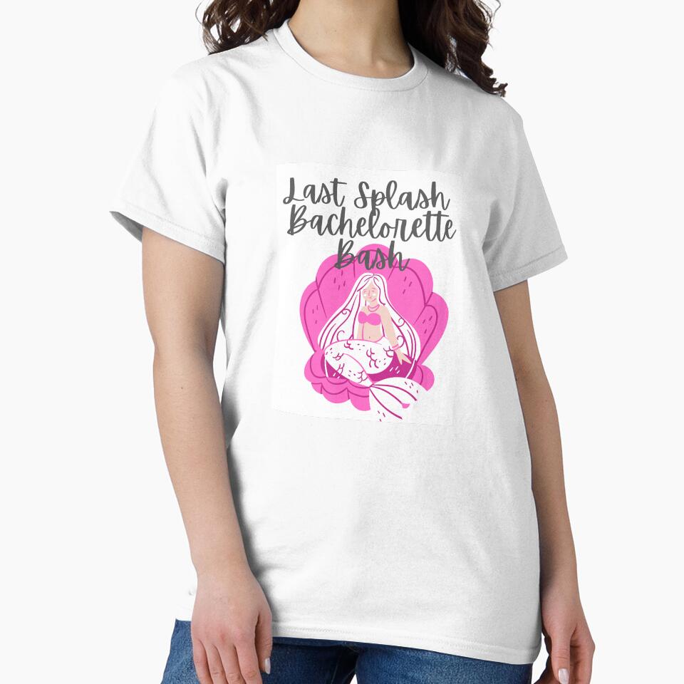 Last Splash Bachelorette Bash Pink Mermaid Shell by elevated-aura
