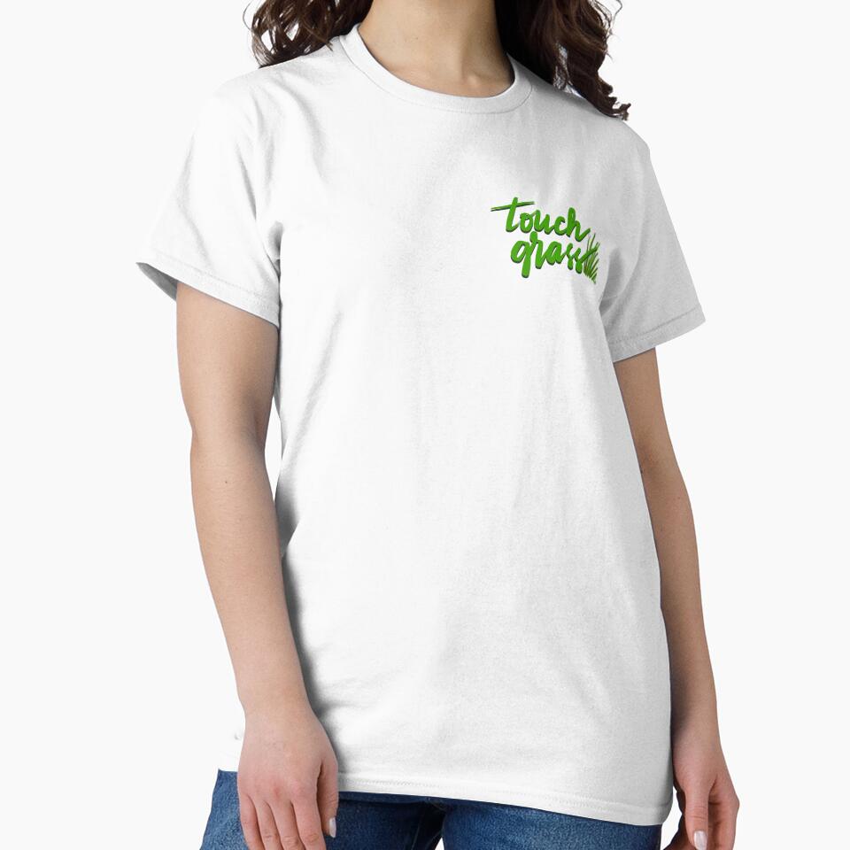 Touch Grass | keep it real fun for stickers and more by rose-michele