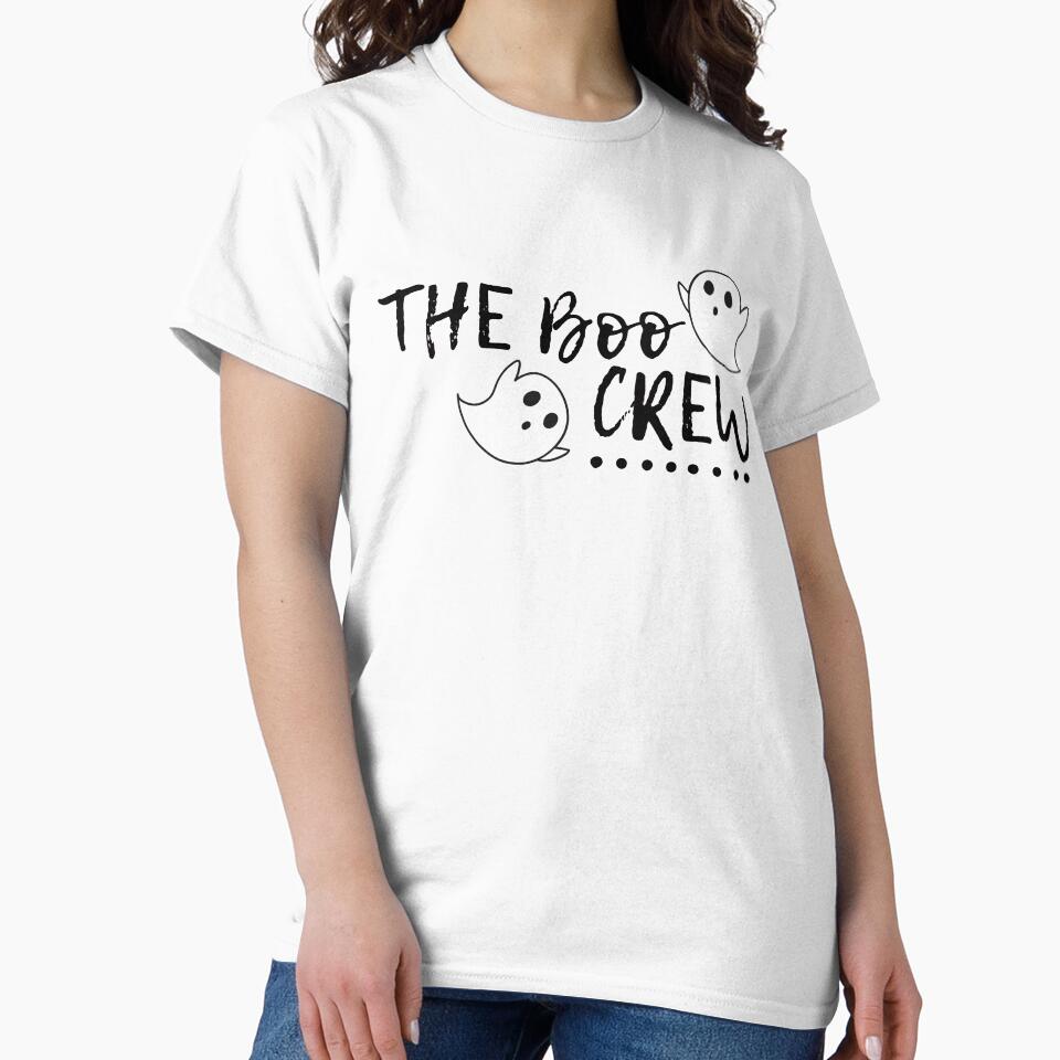 The boo crew text letter minimalist by Created by Aia