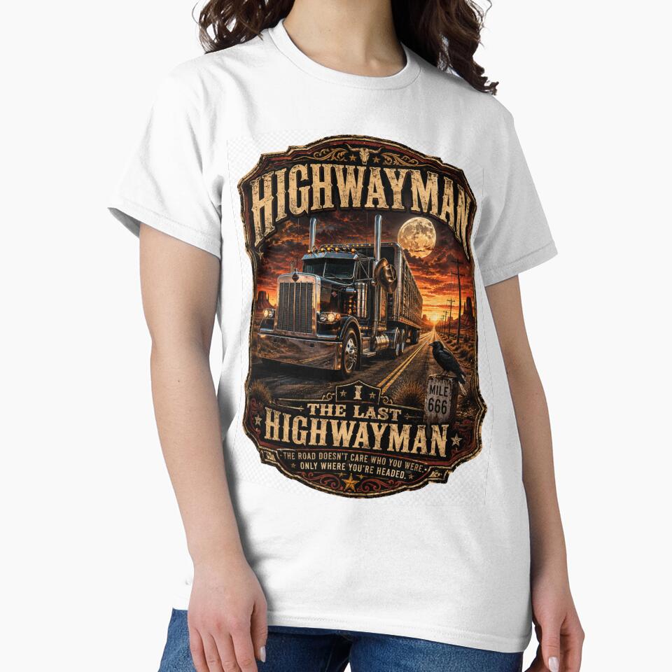 The Last Highwayman - Vintage Trucker Graphic by No Kings Bling