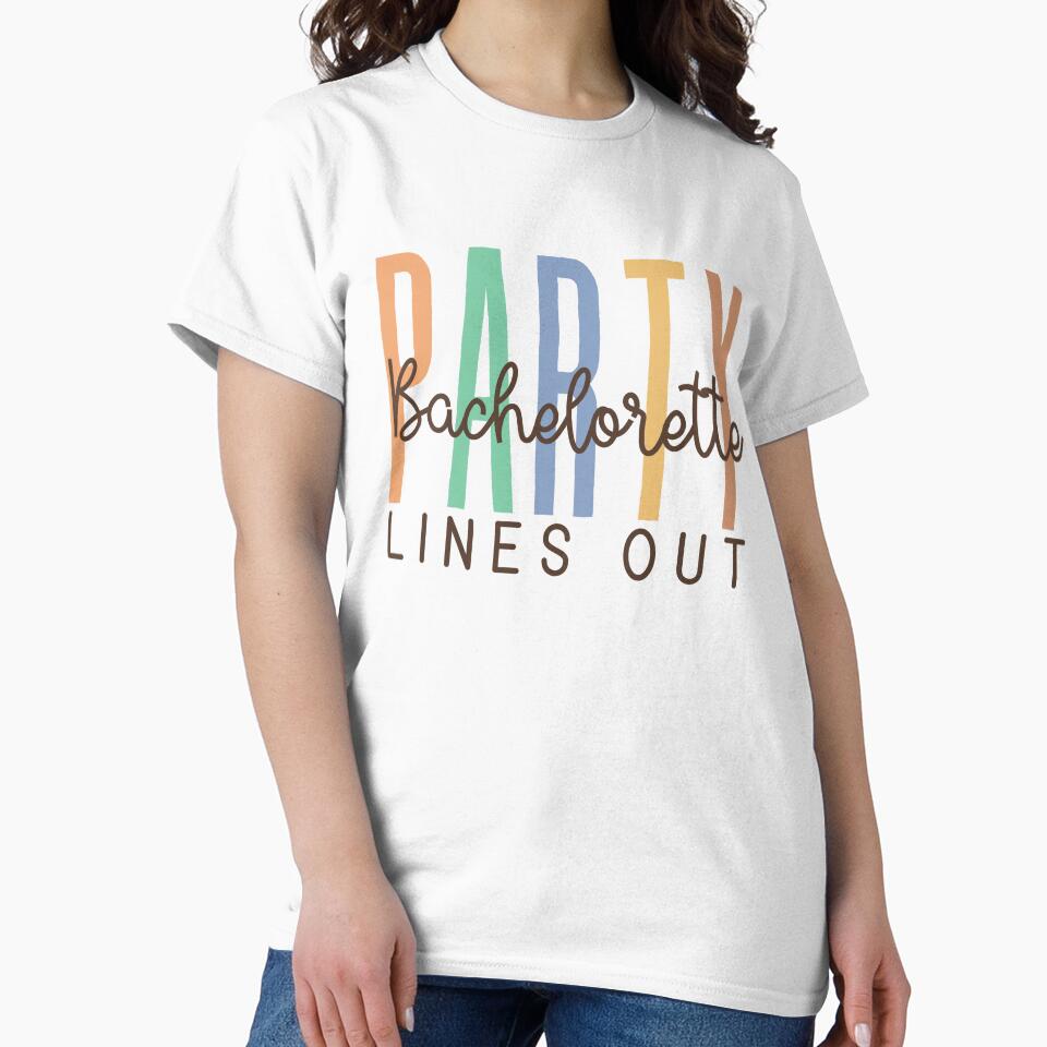 Bachelorette Party Lines Out (Beach) by Whackadoodletee
