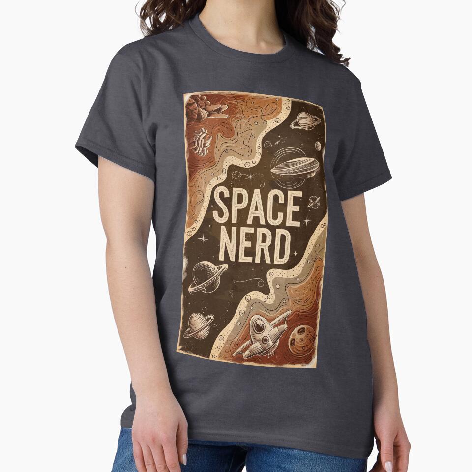 Space Nerd Vintage Astrology Nerd Gift Astrologist Art Gift by Back2Collage