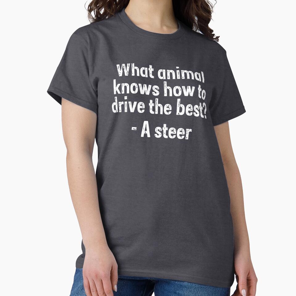 What animal knows how to drive the best? Steer by PERsonalthreads