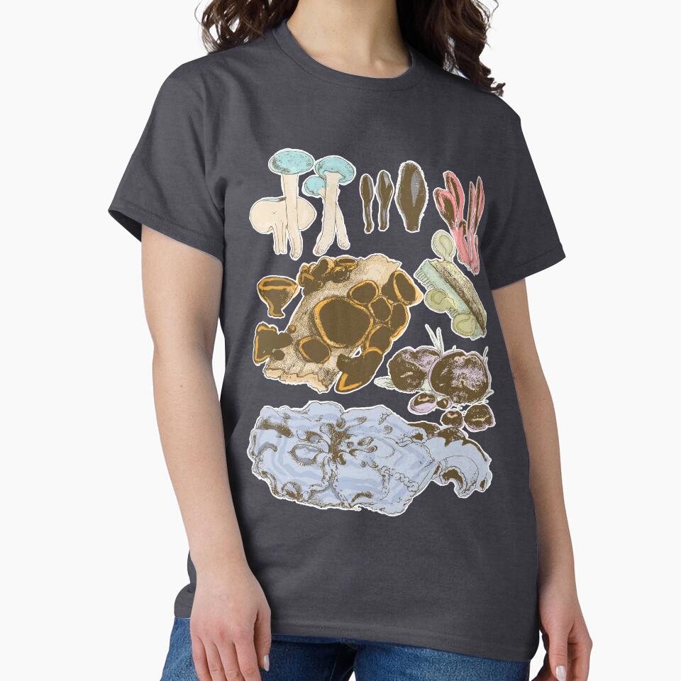 Watercolor Mushroom | Fungi Foraging Plant Vegan by encyclo-art
