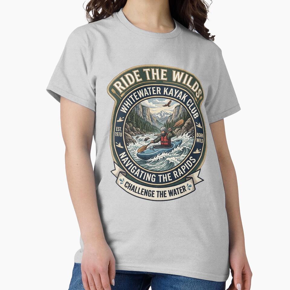Whitewater Kayak Club Badge by Tiffany Roy