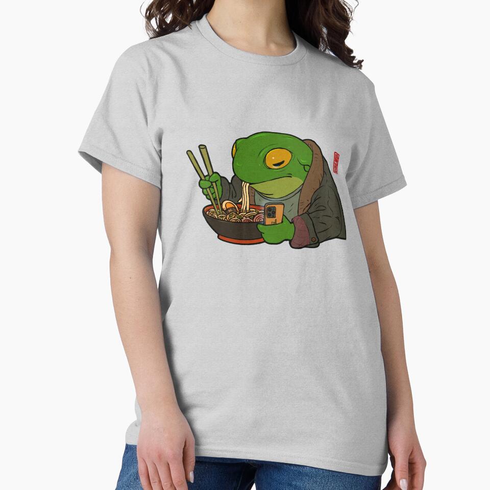 Ramen Lover Frog by DingHuArt