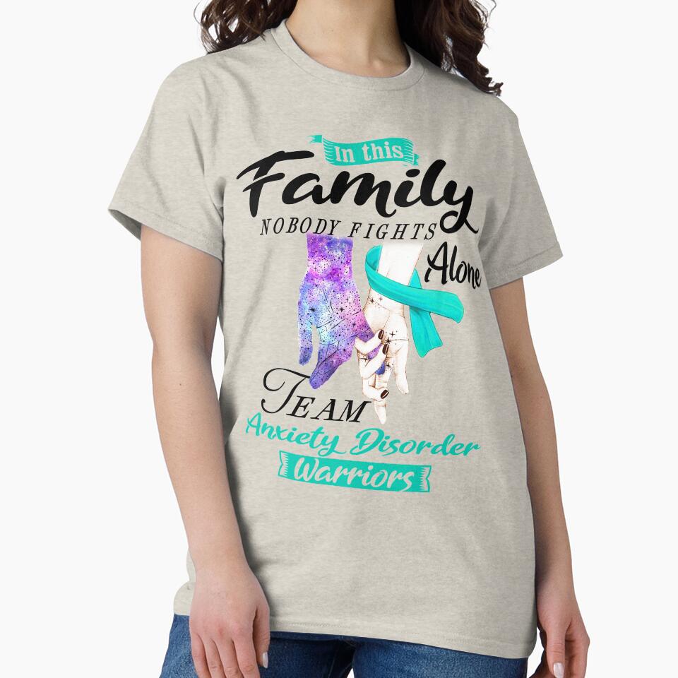 In This Family No One Fights Alone Team Anxiety Disorder Warrior by deputylove