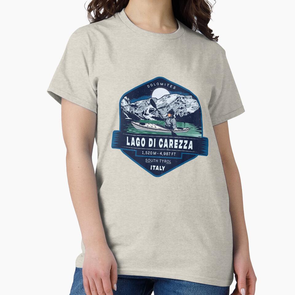 Lago di Carezza Italy Vintage Badge | South Tyrol Alpine Lake Design by Vale150
