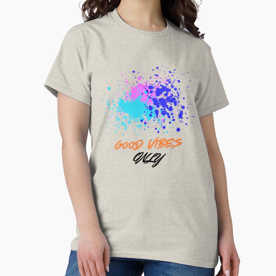 Good Vibes Only – Positive Colorful Paint Splatter Design by CREATIVE HIVE