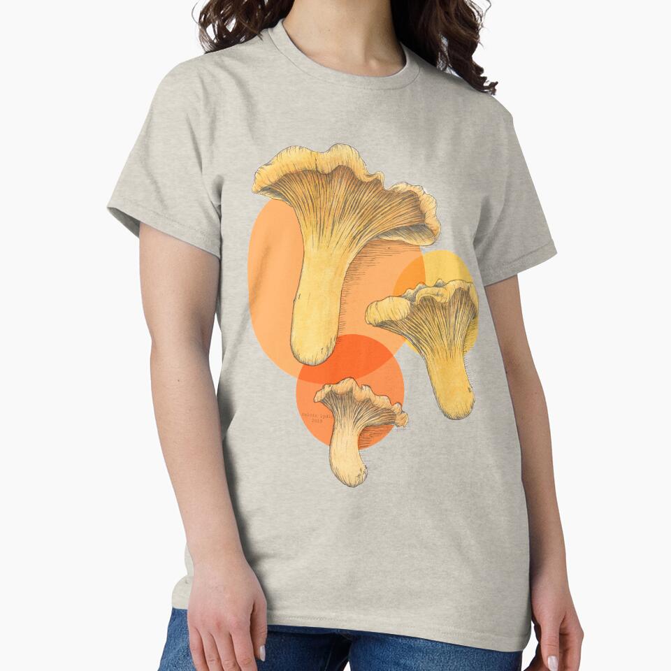orange chanterelle mushrooms by ca--lv--in