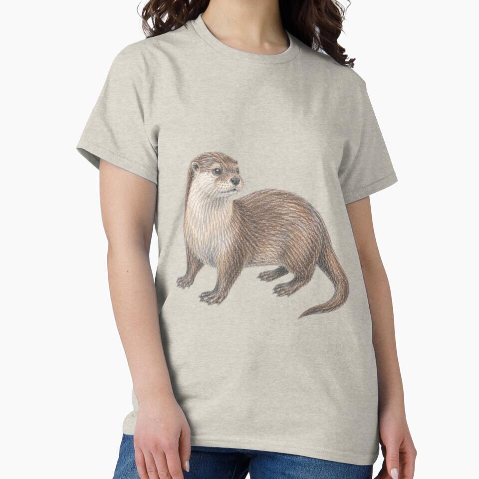 Otter drawing with crayons by JOANNASKAH