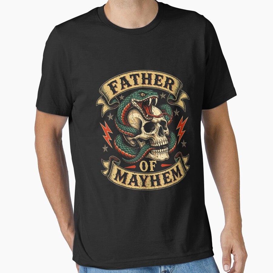 Father of Mayhem Men Dad Funny Father's Day Matching Family by KristineLi