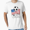 USA Soccer Fan with Flag Kid by oberdoofus
