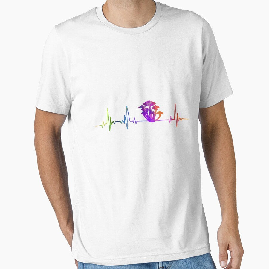 Mushroom heartbeat watercolor, Mushroom watercolor, Mushroom heartbeat by loves789