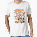 Feral School Nurse Raccoon Groovy Retro Funny School Nurse by Yellowriversss