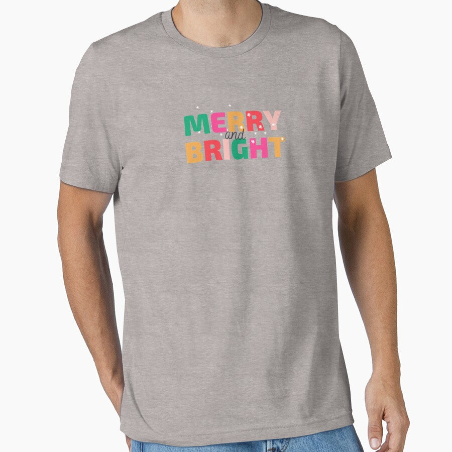 Merry Bright Typography Christmas by Checivinicius