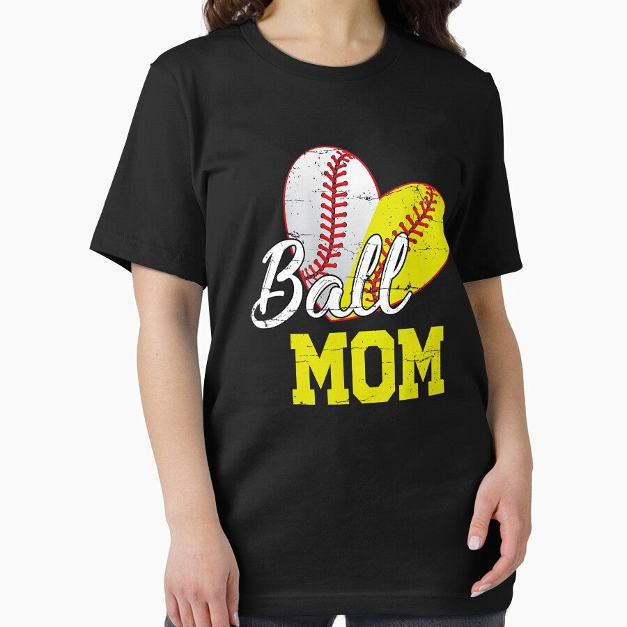 Funny Ball Mom Softball Baseball Gifts For Women Mother's Day by MichelSorour
