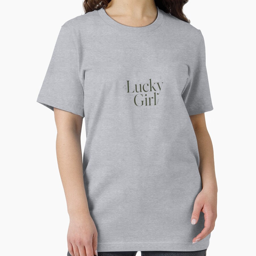 Lucky Girl Syndrome Luxury Manifestation Typo by Lirendesigns