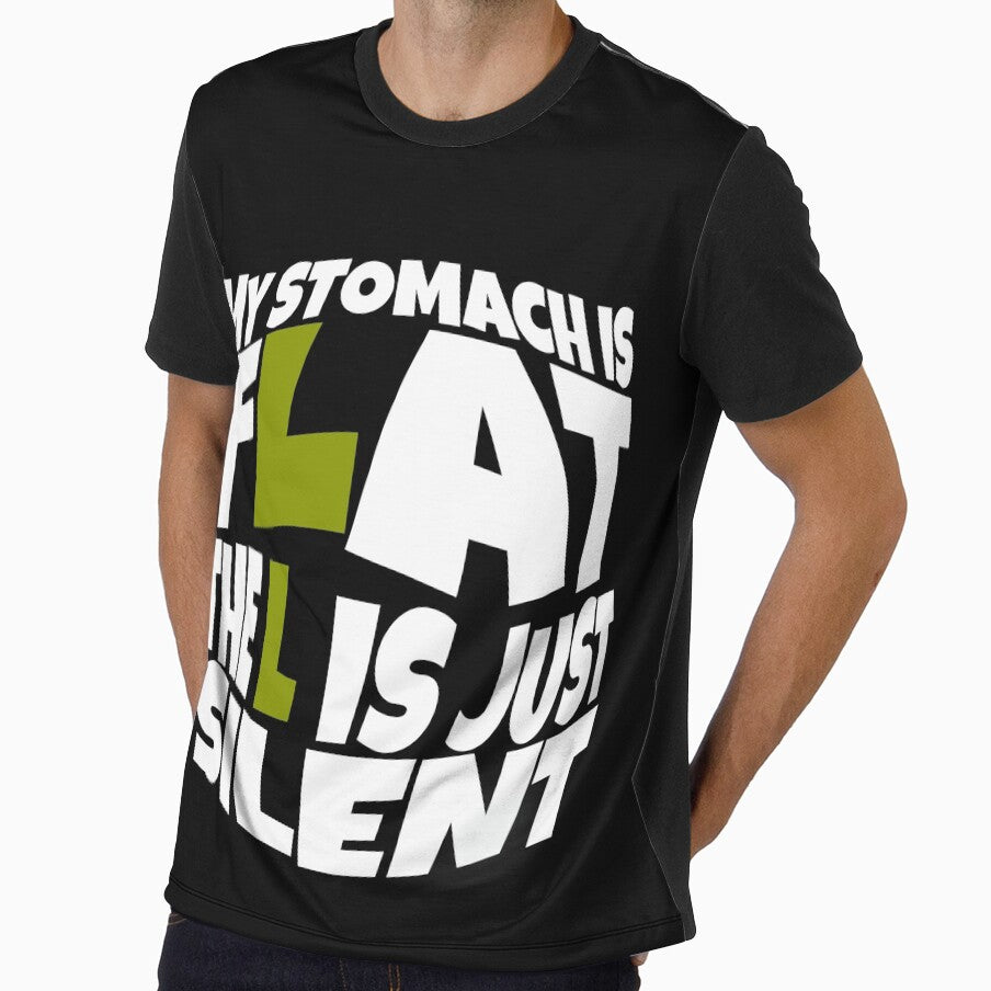 My Stomach Is Flat The L is Just Silent Funny Quote by hanyj732